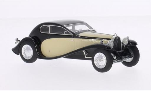 Diecast model cars Bugatti 50 superprofilee T black/beige RHD 1/43 Look Smart