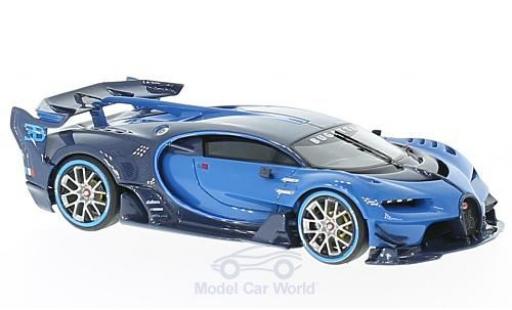 Diecast model cars Bugatti Vision gran turismo blue/blue 2015 IAA Frankfurt 1/43 Look Smart