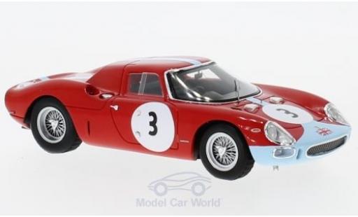 Diecast model cars Ferrari 250 LM RHD No.3 1000km Paris 1964 L.Scarfiotti/J.Stewart 1/43 Look Smart