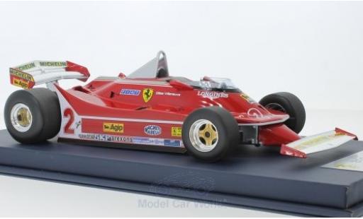 Diecast model cars Ferrari 312 T5 No.2 formula 1 GP Kanada 1980 G.Villeneuve 1/18 Look Smart