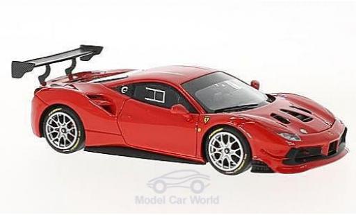 Diecast model cars Ferrari 488 Challenge red 1/43 Look Smart