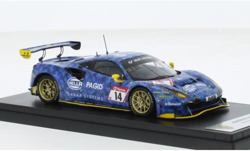 Diecast model cars Ferrari 488 GT3 EVO No.14 Hella Pagid - racing one 24h N&Atilde;&frac14;rburgring 2021 1/43 Look Smart
