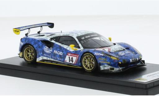 Diecast model cars Ferrari 488 GT3 EVO No.14 Hella Pagid - racing one 24h N&Atilde;&frac14;rburgring 2022 1/43 Look Smart