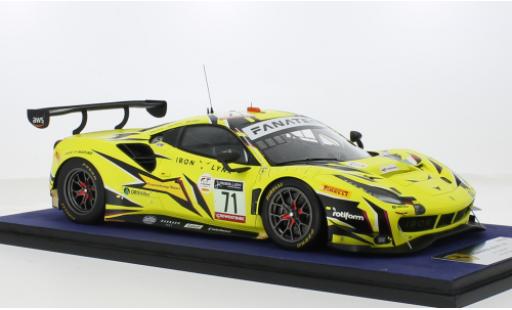 Diecast model cars Ferrari 488 GT3 EVO No.71 Iron Lynx 24h Spa 2022 1/18 Look Smart