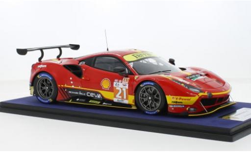 Diecast model cars Ferrari 488 GTE EVO No.21 AF Corse 24h Le Mans 2023 1/18 Look Smart