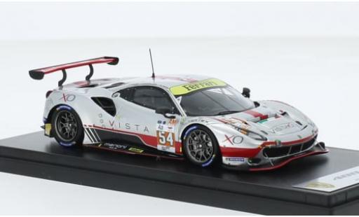 Diecast model cars Ferrari 488 GTE EVO No.54 AF Corse 24h Le Mans 2023 1/43 Look Smart