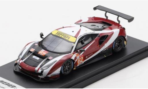 Diecast model cars Ferrari 488 GTE EVO No.62 Red River Sport 24h Le Mans 2020 B.Grimes/C.Hollings/J.Mowlem 1/43 Look Smart