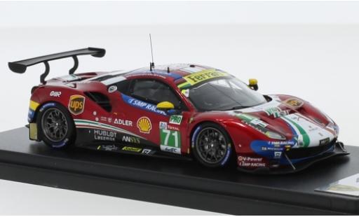 Diecast model cars Ferrari 488 GTE EVO No.71 AF Corse - SMP Racing 24h Le Mans 2019 D.Rigon/S.Bird/M.Molina 1/43 Look Smart