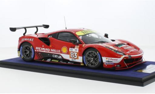 Diecast model cars Ferrari 488 GTE EVO No.83 Richard Mille AF Corse 24h Le Mans 2023 1/18 Look Smart