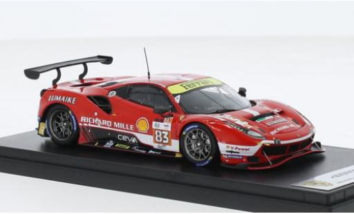Diecast model cars Ferrari 488 GTE EVO No.83 Richard Mille AF Corse 24h Le Mans 2023 1/43 Look Smart