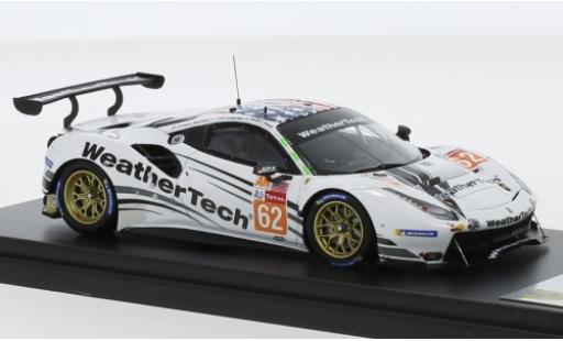 Diecast model cars Ferrari 488 GTE No.62 WeatherTech Racing WeatherTech 24h Le Mans 2019 C.MacNeil/R.Smith/T.Vilander 1/43 Look Smart