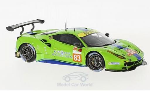 Diecast model cars Ferrari 488 GTE No.83 DH Racing 24h Le Mans 2017 T.Krohn/N.J&Atilde;&para;nsson/A.Bertolini 1/43 Look Smart