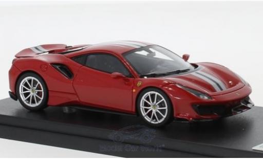 Diecast model cars Ferrari 488 Pista red/grey 2018 1/43 Look Smart
