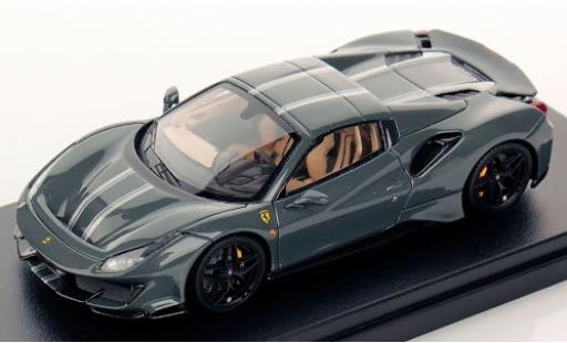 Diecast model cars Ferrari 488 Pista Spider Hardtop grey/grey 2018 1/43 Look Smart