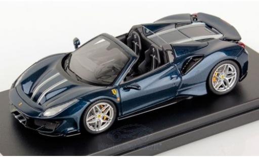 Diecast model cars Ferrari 488 Pista Spider metallic blue/Dekor 2018 1/43 Look Smart