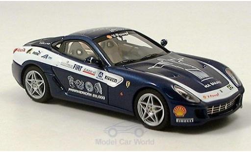 Diecast model cars Ferrari 599 GTB blue Fiorano Panamericana 1/43 Look Smart