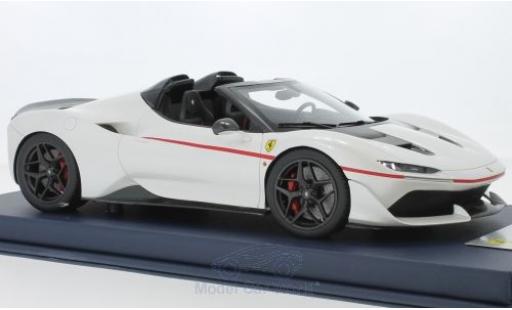 Diecast model cars Ferrari J50 Roadster metallic white 1/18 Look Smart