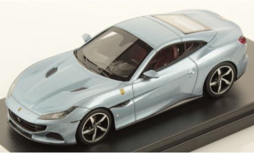 Diecast model cars Ferrari Portofino Cabriolet M metallic grey 1/43 Look Smart