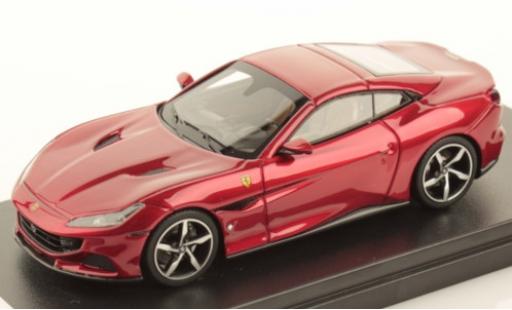 Diecast model cars Ferrari Portofino Cabriolet M metallic red 1/43 Look Smart