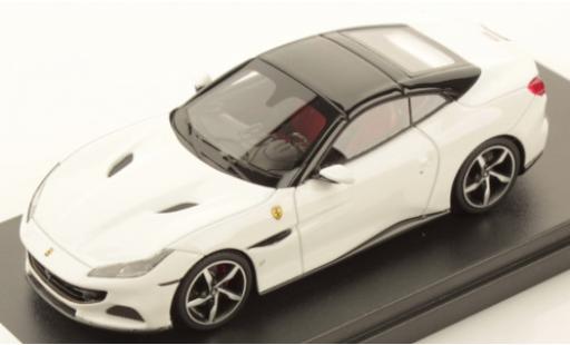Diecast model cars Ferrari Portofino Cabriolet M white/black 1/43 Look Smart