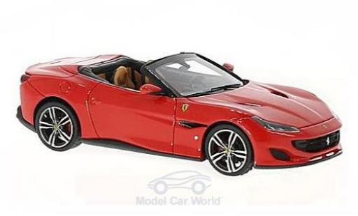 Diecast model cars Ferrari Portofino Cabriolet red/black 1/43 Look Smart