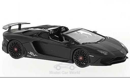 Diecast model cars Lamborghini Aventador SV Roadster LP 750-4 Superveloce matt-black 1/43 Look Smart