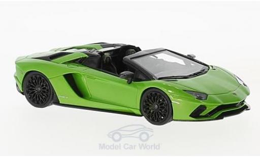 Diecast model cars Lamborghini Aventador Roadster S metallic green 1/43 Look Smart