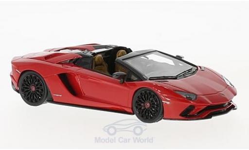 Diecast model cars Lamborghini Aventador Roadster S red 1/43 Look Smart