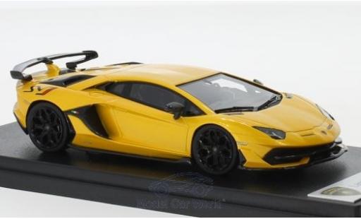Diecast model cars Lamborghini Aventador J SVJ metallic yellow 2018 1/43 Look Smart