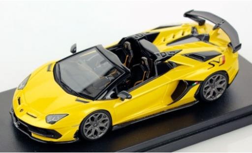 Diecast model cars Lamborghini Aventador SVJ Roadster yellow 1/43 Look Smart