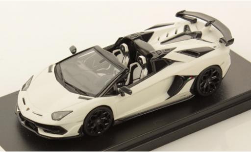Diecast model cars Lamborghini Aventador SVJ Roadster matt-white 2019 1/43 Look Smart