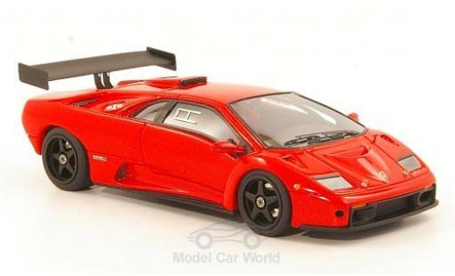 Diecast model cars Lamborghini Diablo GTR metallic red 1999 1/43 Look Smart