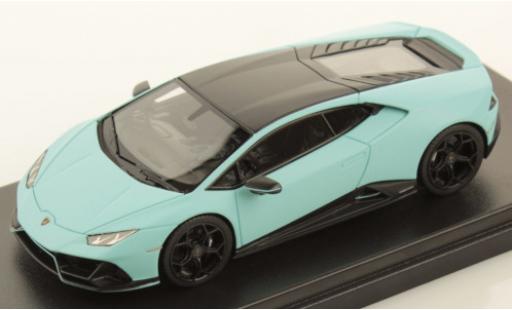 Diecast model cars Lamborghini Huracan Evo Fluo Capsule matt-blue/matt-black 1/43 Look Smart