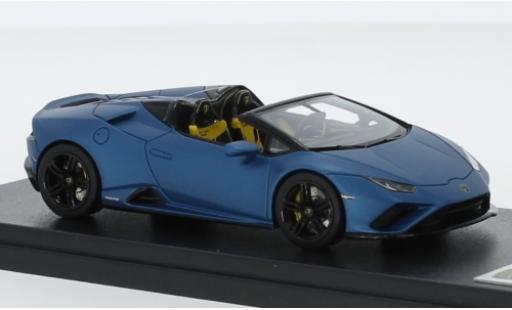 Diecast model cars Lamborghini Huracan Evo RWD Spyder matt-blue 2019 1/43 Look Smart