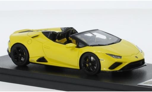 Diecast model cars Lamborghini Huracan Evo RWD Spyder metallic yellow 2019 1/43 Look Smart
