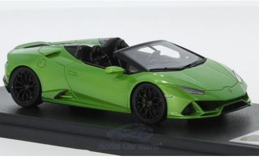 Diecast model cars Lamborghini Huracan Evo Spyder green 1/43 Look Smart
