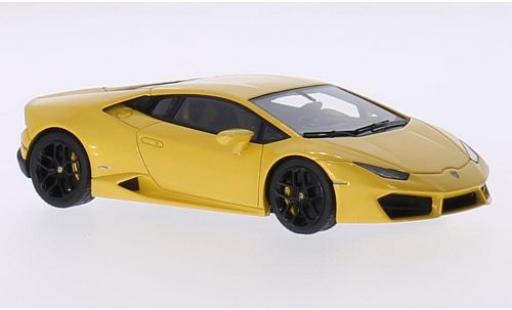 Diecast model cars Lamborghini Huracan Base LP 580-2 metallic yellow 2015 1/43 Look Smart