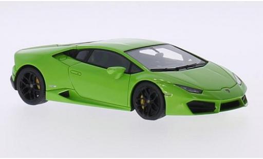 Diecast model cars Lamborghini Huracan Base LP 580-2 metallic green 2015 Los Angeles Motorshow 1/43 Look Smart