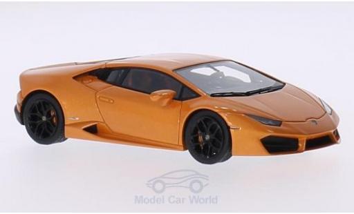 Diecast model cars Lamborghini Huracan Base LP 580-2 metallic orange 2015 1/43 Look Smart