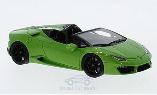 Diecast model cars Lamborghini Huracan Base LP 580-2 Spyder metallic green 1/43 Look Smart