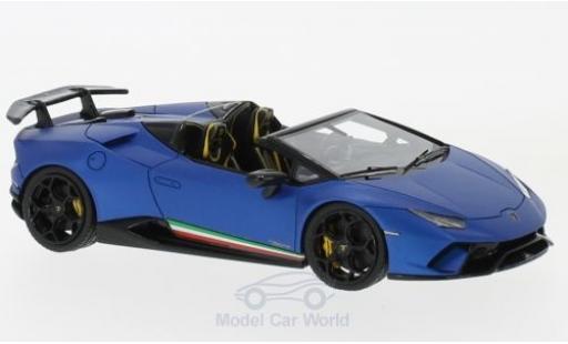 Diecast model cars Lamborghini Huracan Performante Spyder matt-blue 1/43 Look Smart