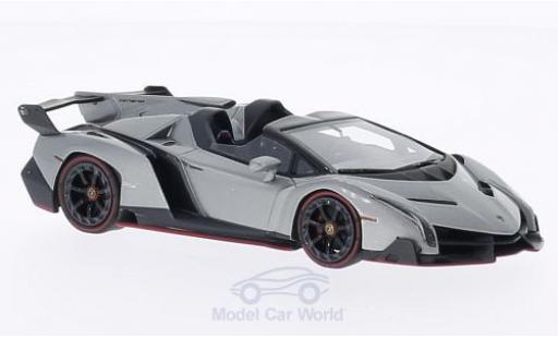 Diecast model cars Lamborghini Veneno Coupe metallic grey 1/43 Look Smart