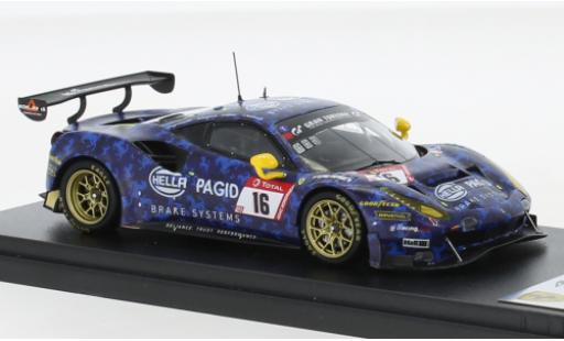 Diecast model cars Ferrari 488 GT3 EVO No.16 Hella Pagid - Racing One 24h N&Atilde;&frac14;rburgring 2021 1/43 Look Smart