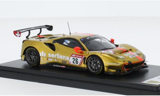 Diecast model cars Ferrari 488 GT3 EVO No.26 octane126 24h Nuerburgring 2022 1/43 Look Smart