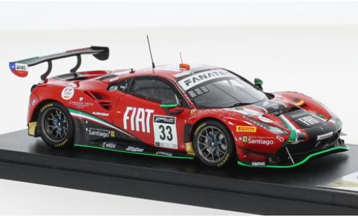 Diecast model cars Ferrari 488 GT3 EVO No.33 Rinaldi Racing 24h Spa 2021 1/43 Look Smart