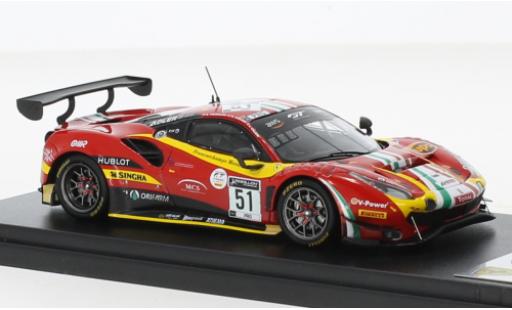 Diecast model cars Ferrari 488 GT3 EVO No.51 AF Corse 24h Spa 2020 1/43 Look Smart