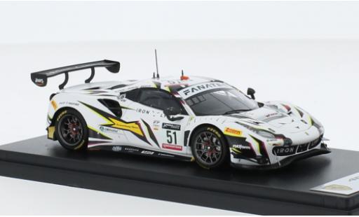 Diecast model cars Ferrari 488 GT3 EVO No.51 Iron Lynx 24h Spa 2022 1/43 Look Smart