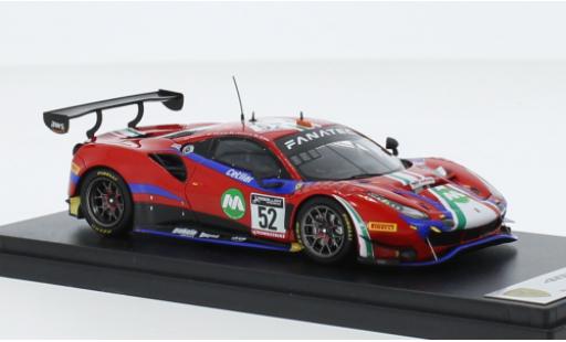 Diecast model cars Ferrari 488 GT3 EVO No.52 AF Corse 24h Spa 2022 1/43 Look Smart