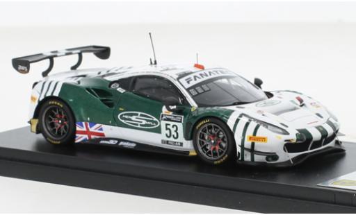 Diecast model cars Ferrari 488 GT3 EVO No.53 AF Corse 24h Spa 2021 1/43 Look Smart