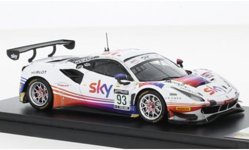 Diecast model cars Ferrari 488 GT3 EVO No.93 SKY - Tempesta Racing 24h Spa 2020 1/43 Look Smart